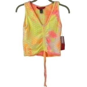 NWT Hot Kiss tie dye racerback crop top - Large